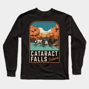 Cataract Falls Indiana Vintage Long Sleeve T-Shirt